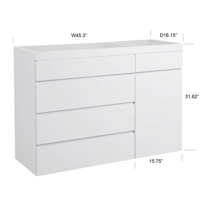 2022122968W 5 Drawers 1 Door Cabinet 2 sized image