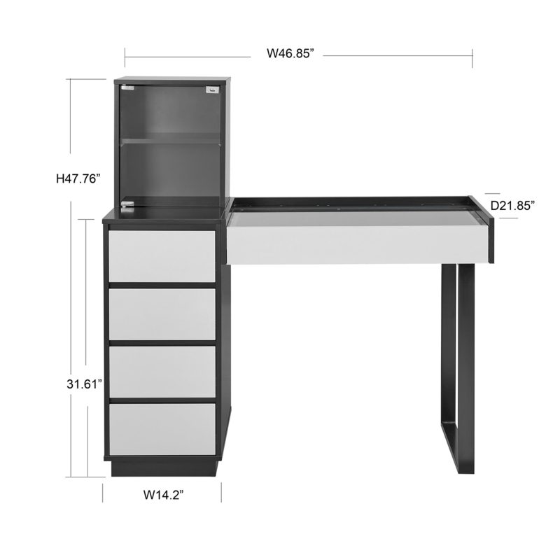 20232901BG 5 Drawers cabinet with metal leg Sized image