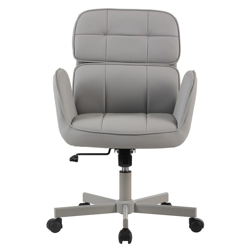 CristySwivelVanityChair IVFC CRIW255 LGRY F1