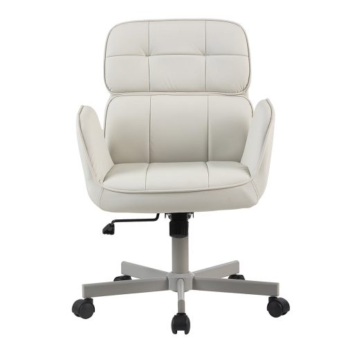 Cristy Swivel Vanity Chair IVFC CRIW255 WHT F1