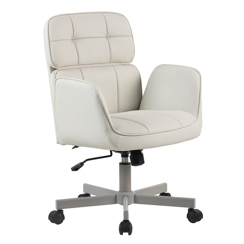 Cristy Swivel Vanity Chair IVFC CRIW255 WHT FR2