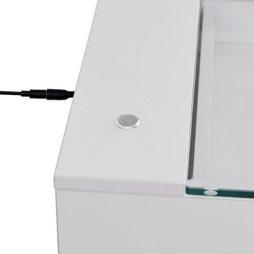 DR090L SlayStation Lumina PLUS 2.0 Tabletop with LED Light W1300 with 2x 5 drawers LED light outlet