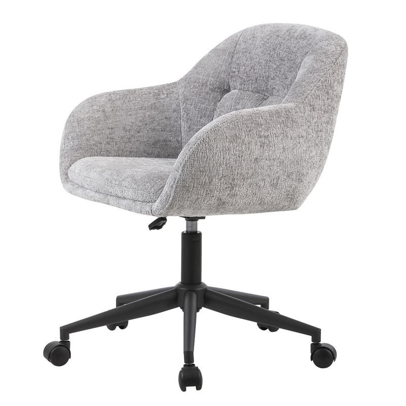 EmilySwivelVanityChair IVFC EMY9213 GRY FL2