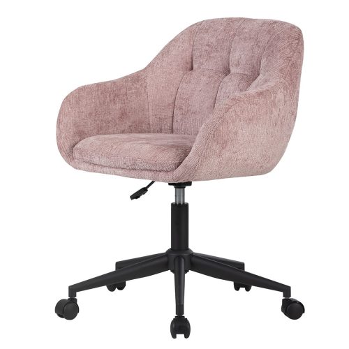 EmilySwivelVanityChair IVFC EMY9213 PNK FL2