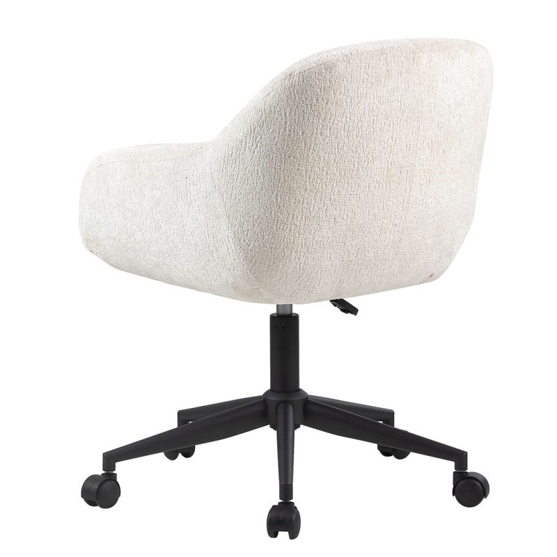 EmilySwivelVanityChair IVFC EMY9213 WHT BL2