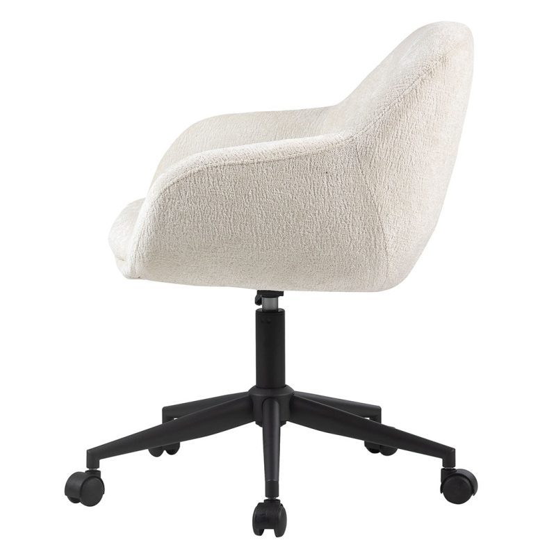 EmilySwivelVanityChair IVFC EMY9213 WHT LS3