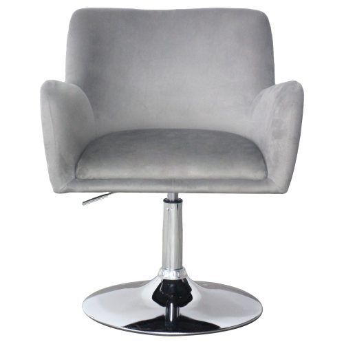 Fiona Pleated Swivel Gray 1