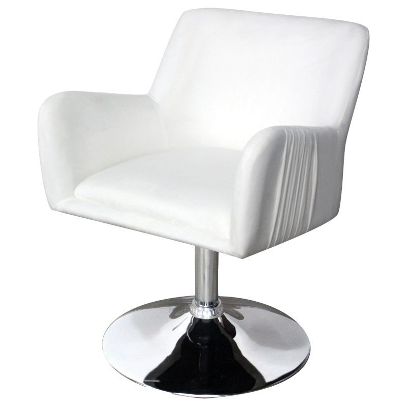 Fiona Pleated Swivel White 2