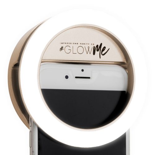 GlowMe USB LED Selfie Ring Light Champagne Gold