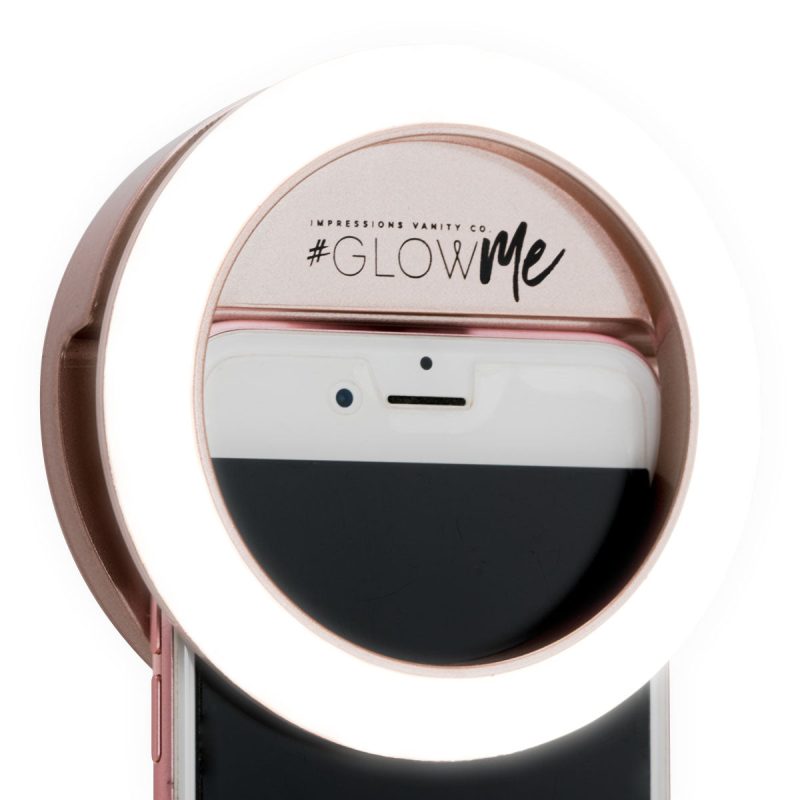 GlowMe USB LED Selfie Ring Light Rose Gold