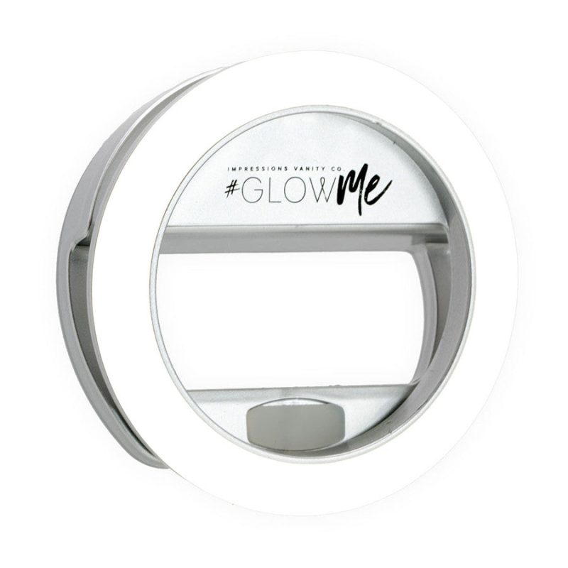 GlowMe USB LED Selfie Ring Light Shimmery Silver 01 86a3ff7c 942f 4f24 8fd4 d38ca77da92a