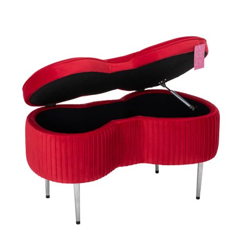 HELLO KITTY STORAGE BOW BENCH IVFC HKTF236 VRED OPEN