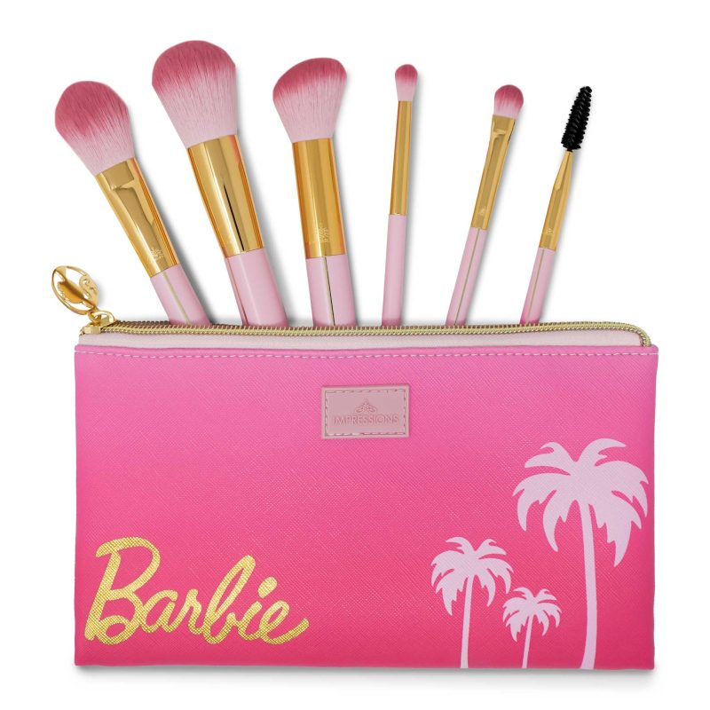 IVBT BB6BGIF01 PNK BARBIE MALIBU BRUSH GIFT SET FRONT FAN