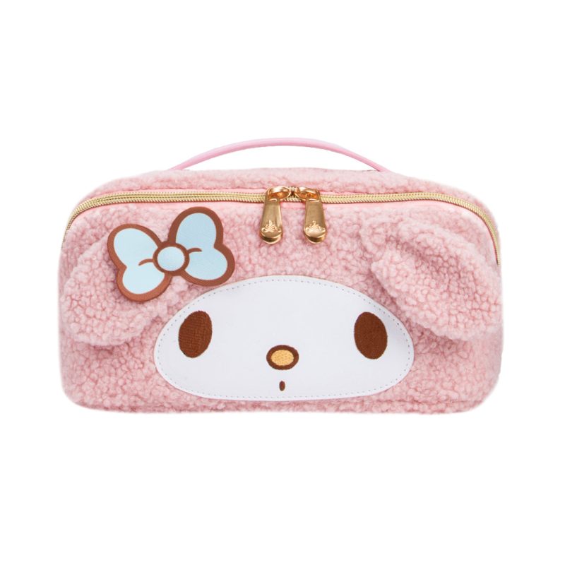 IVCS MMUFLDTRVL DRS MY MELODY UNFOLD TRAVEL MAKEUP BAG front