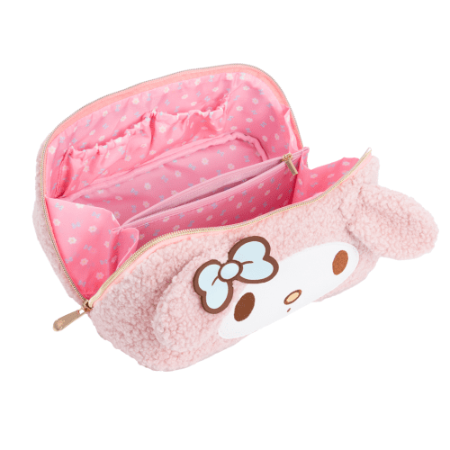 IVCS MMUFLDTRVL DRS MY MELODY UNFOLD TRAVEL MAKEUP BAG open jpg