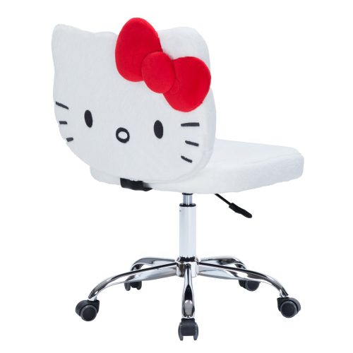 IVFC HK229 TDYWHT HELLOKITTYTEDDYFURSWIVELVANITYCHAIR QT