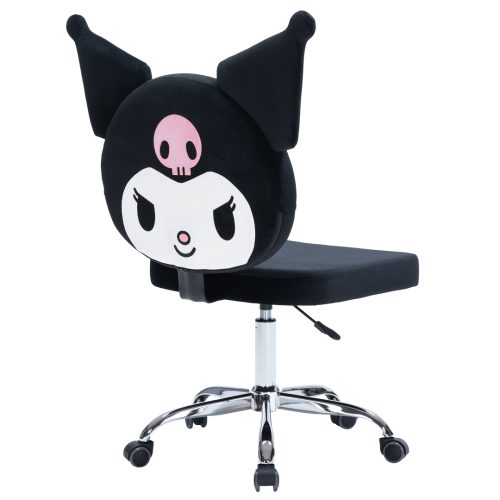 IVFC KU231 BLK KUROMI KAWAII VANITY SWIVEL CHAIR QT BACK