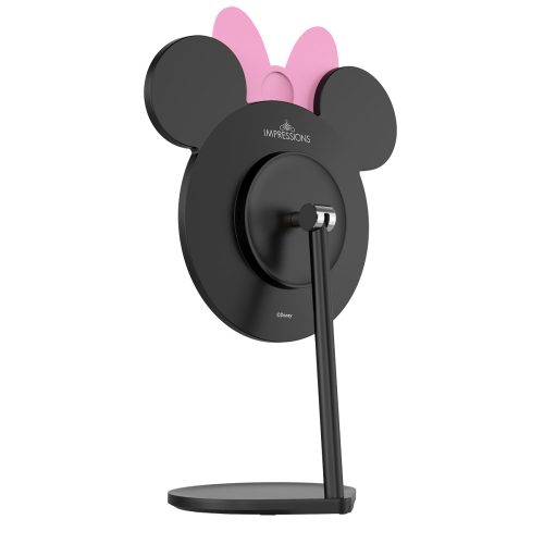 IVMM MINBOWRM429 BLK Minnie Mouse Bowtiful LED Tabletop Makeup Mirror back