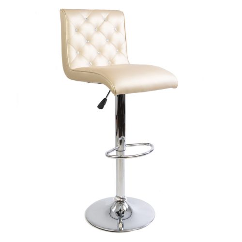 Champagne Gold Diamond Armless Barstool