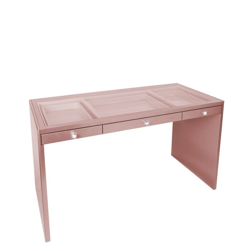 Impressions Vanity SlayStation Plus Table Rose Gold