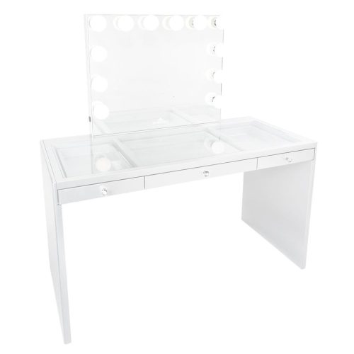 Impressions Vanity SlayStation Plus Table White Frosted