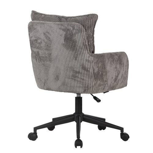 JulieSwivelVanityChair IVFC JUL9237 GRY BR2