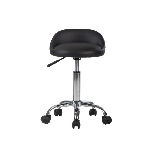 Shauna VANITY STOOL IVFC SHA265 BLK FRONT