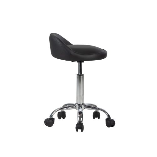 Shauna VANITY STOOL IVFC SHA265 BLK LEFT SIDE