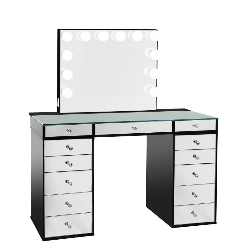 SlaystationPlus2.0 Mirrored5Drawer Black GlowLitePlus