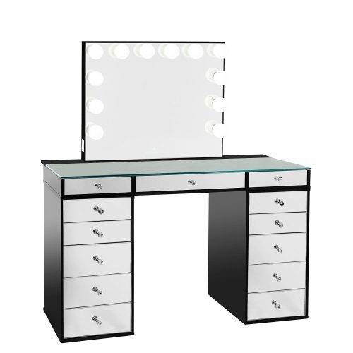 SlaystationPlus2.0 Mirrored5Drawer Black GlowPlus