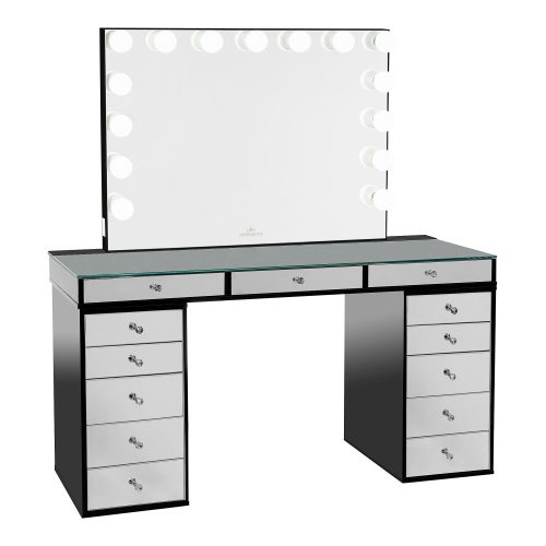 SlaystationPro2.0 Mirrored5Drawer Black GlowPro