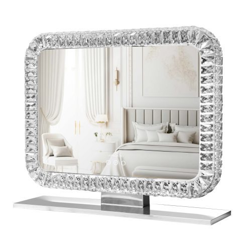 THE BLING COLLECTION LANDSCAPE RGB VANITY MIRROR IVVM BLINGLANDDP366 qturn reflection