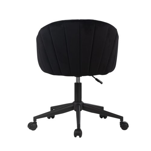 Taylor SWIVEL VANITY CHAIR IVFC TAY9200 BLK BACK