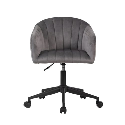 Taylor SWIVEL VANITY CHAIR IVFC TAY9200 GRY FRONT