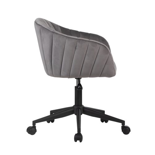 Taylor SWIVEL VANITY CHAIR IVFC TAY9200 GRY SIDE