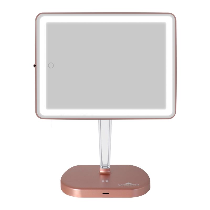 Touch Pro 2.0 LED Makeup Mirror IVMM TOUCHPROV2 RSGLD F HRZNTL BRIGHT