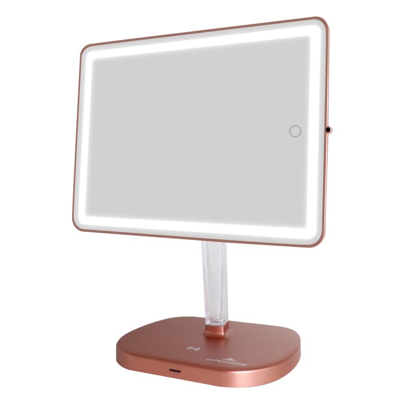 Touch Pro 2.0 LED Makeup Mirror IVMM TOUCHPROV2 RSGLD S ON BRIGHT