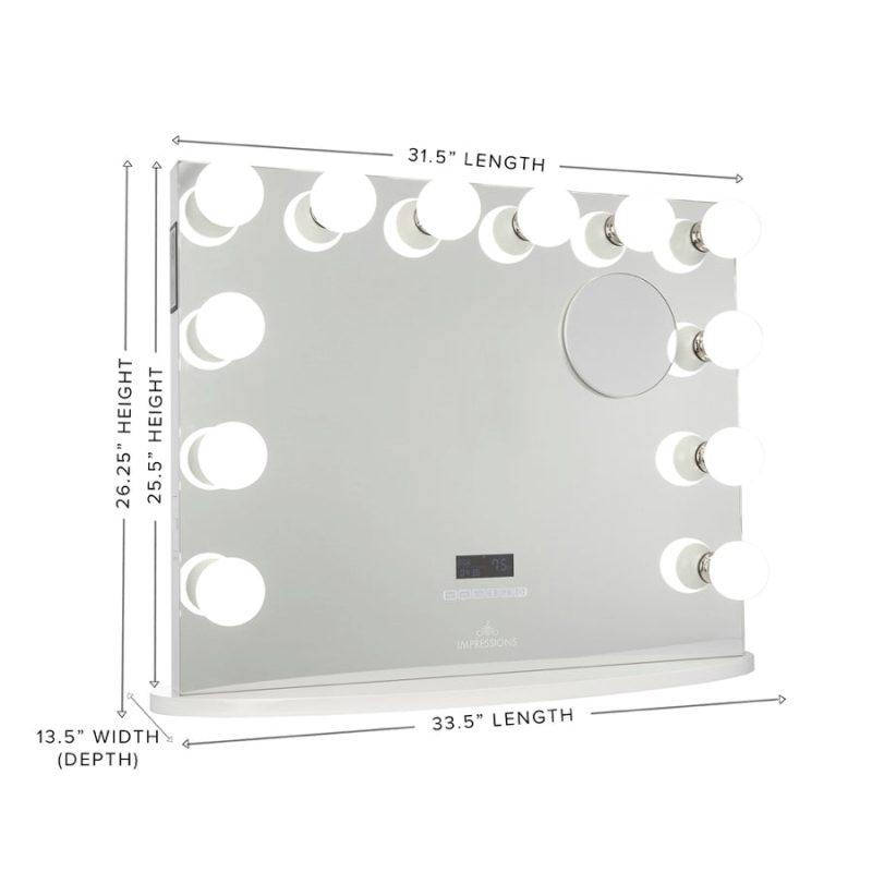 hollywood premiere plus vanity mirror w bluetooth