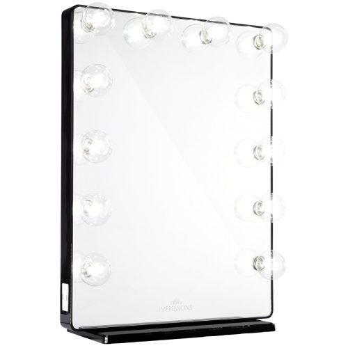 Impressions Hollywood Glow XL 2.0 Vanity Mirror in Black with Clear LED