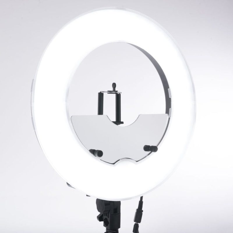 impressions vanity desktop led vanity studio ring light close up