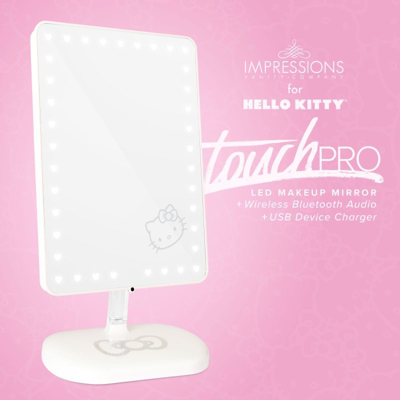 impressions vanity for hello kitty touch pro makeup mirror bluetooth speaker