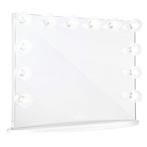 impressions vanity hollywood glow plus vanity mirror glossy white clear led bulbs 429da92c c3c1 45ab 89bd fea23ff301d3