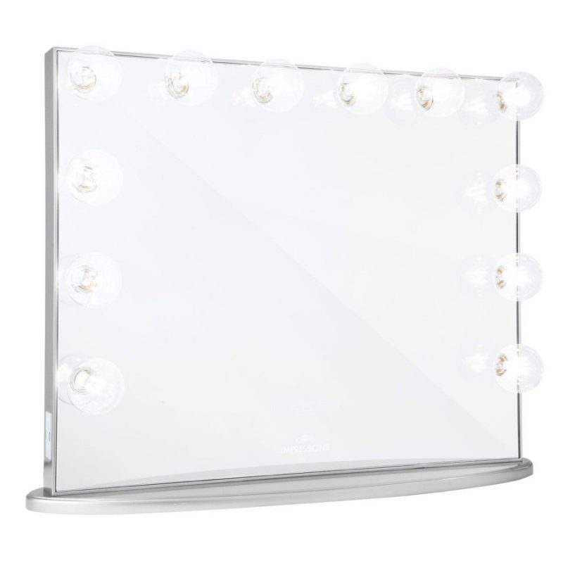 impressions vanity hollywood glow plus vanity mirror silver shimmer clear led bulbs 5dcd1dad e003 4b93 a2b8 f43738a89b19