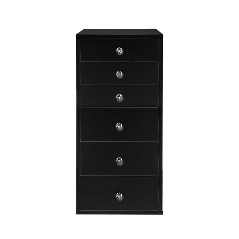 Impressions Vanity SlayStation 6-Drawer Vanity Makeup Storage Unit in Pro Black