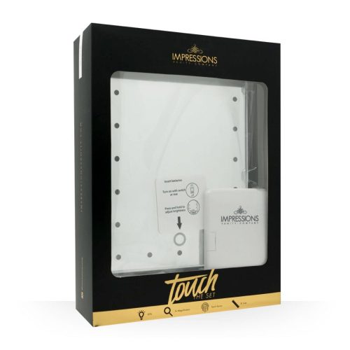 impressions vanity touch the set makeup mirror bundle white box