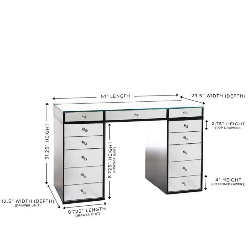 slaystation 2.0 mirrored tabletop drawer units bundle