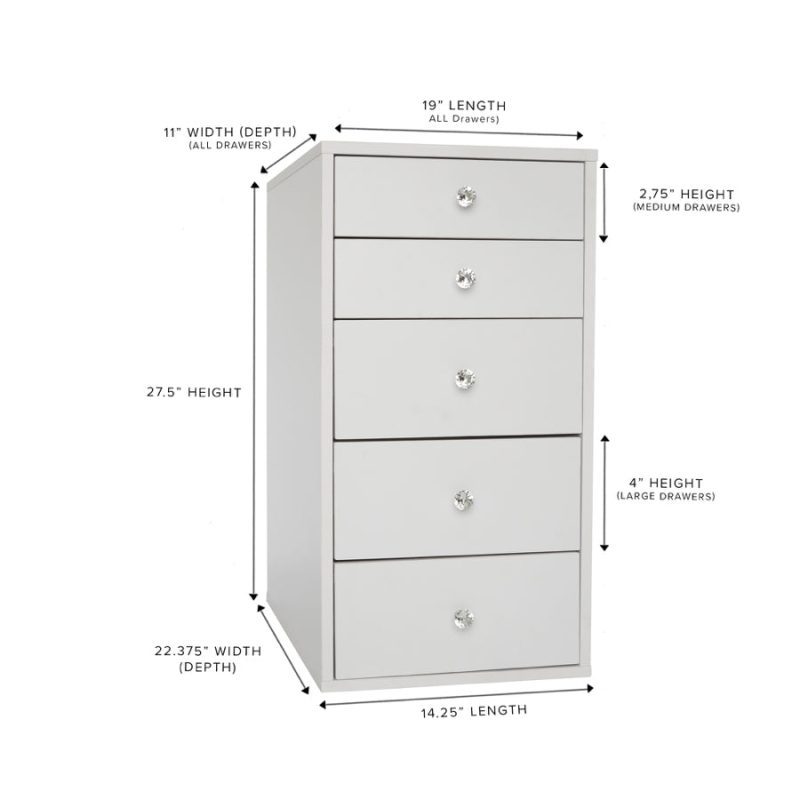 slaystation 5 drawer makeup vanity storage unit 699dfbef 0826 40b7 885e f226d7b36858