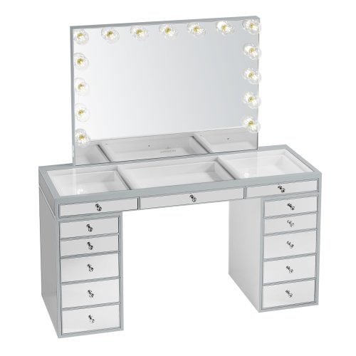 slaystation pro premium mirrored vanity table slv 03