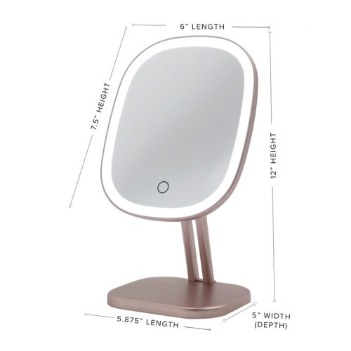 touch highlight led makeup mirror