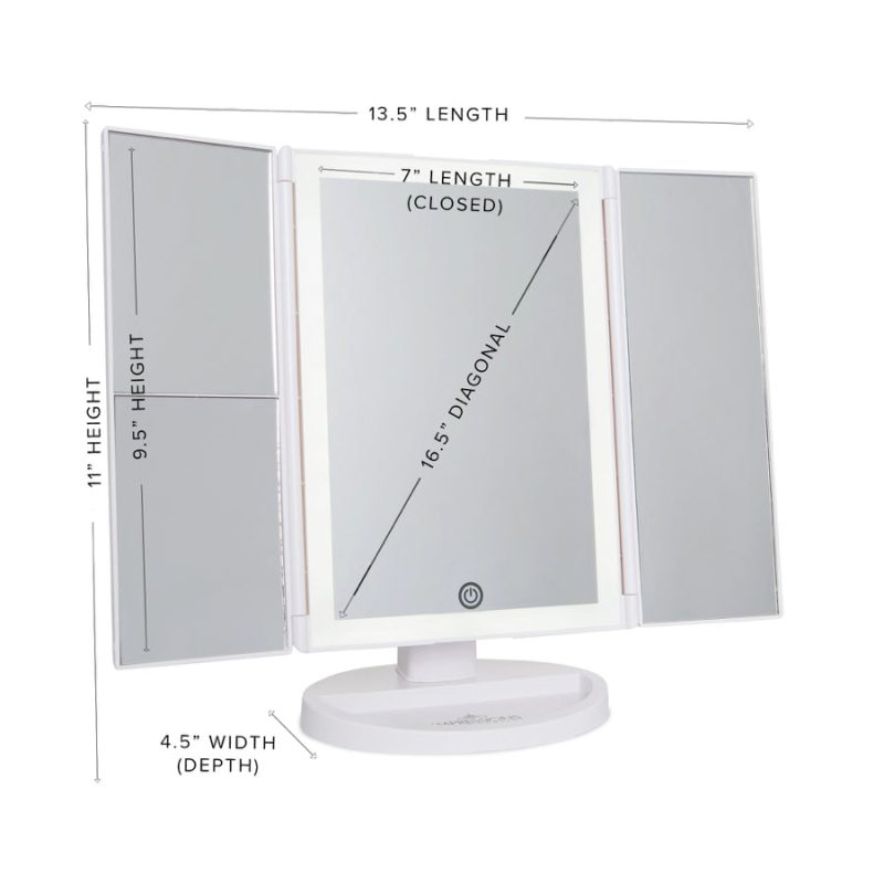 touch trifold 2.0 makeup mirror mag